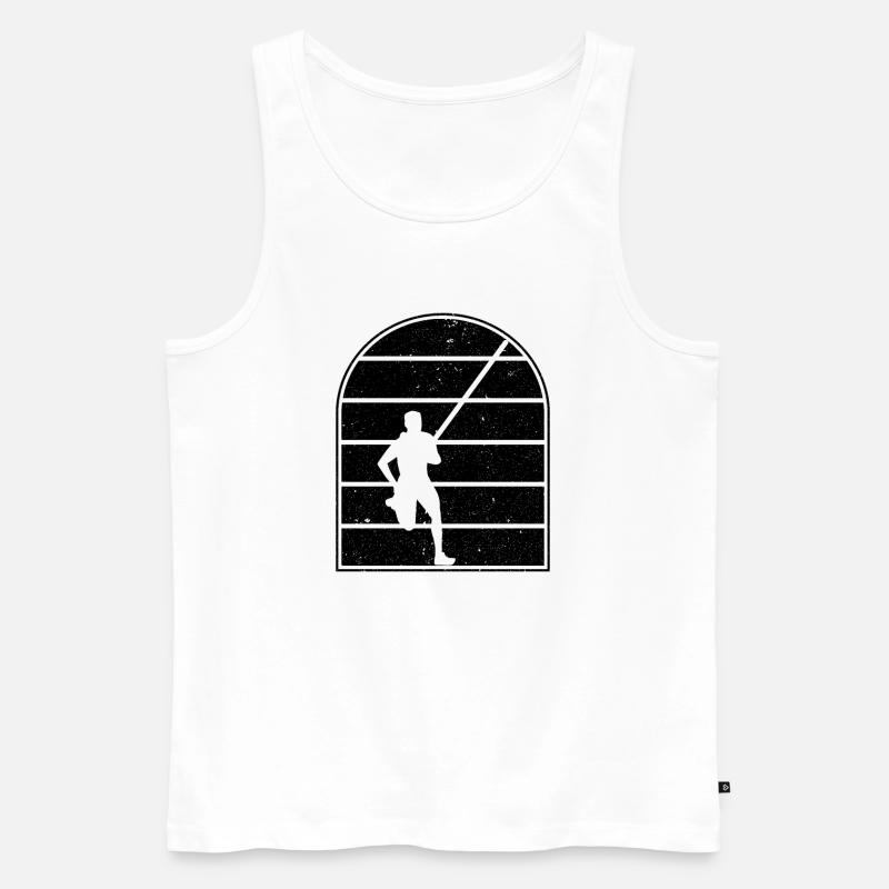 Saut à la perche - Débardeur bio Premium Homme - blanc