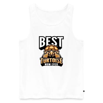 Tortoise - Men's Premium Organic Tank Top - white - Front - AI Model Male 178 light (178cm)