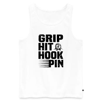 Arm Wrestling - Männer Premium Bio Tank Top - Weiß - Vorne - AI Model Male 178 light (178cm)