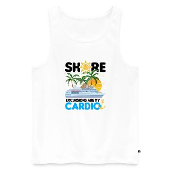 Croisière - Débardeur bio Premium Homme - blanc - Devant - Michal (187cm)