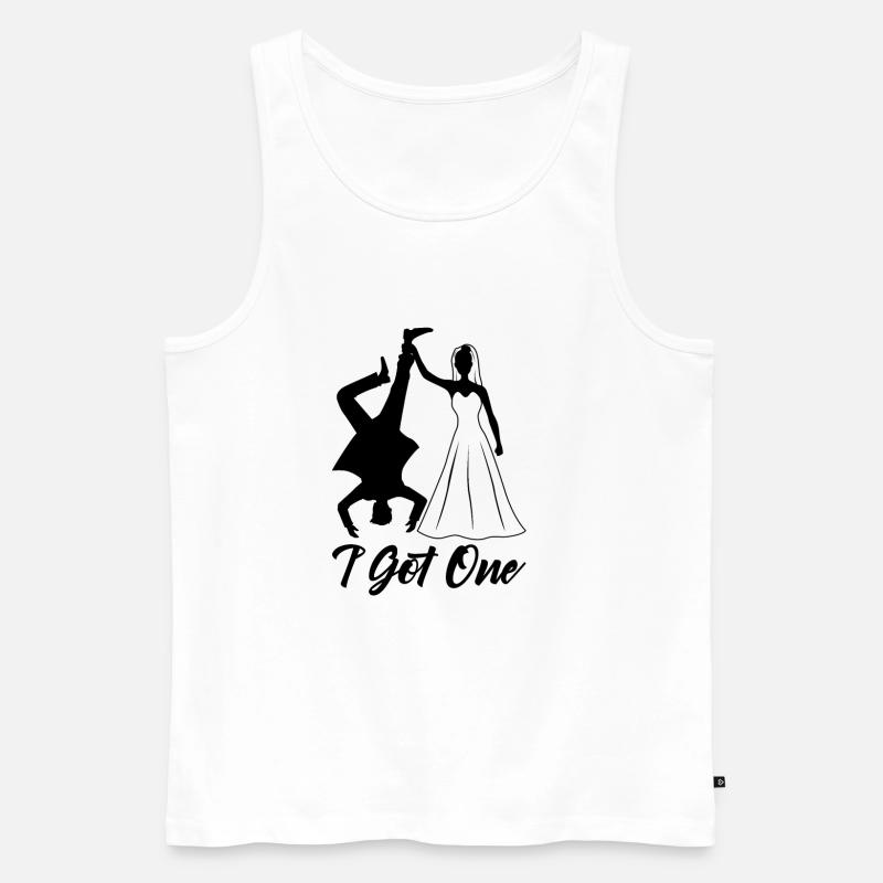 I Got One Braut - Männer Premium Bio Tank Top - Weiß