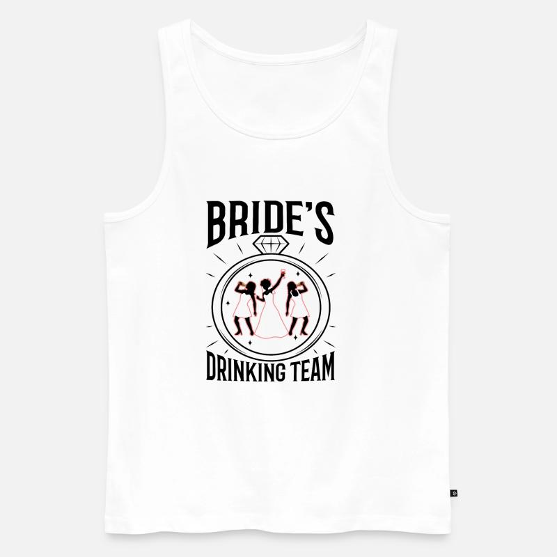 Brides Drinking Team - Männer Premium Bio Tank Top - Weiß