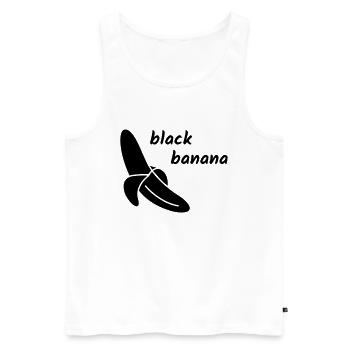 Black Banana - Männer Premium Bio Tank Top - Weiß - Vorne - AI Model Male 178 light (178cm)