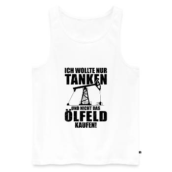 Ich wollte Tanken nicht das Ölfeld kaufen Benzin - Männer Premium Bio Tank Top - Weiß - Vorne - Michal (187cm)