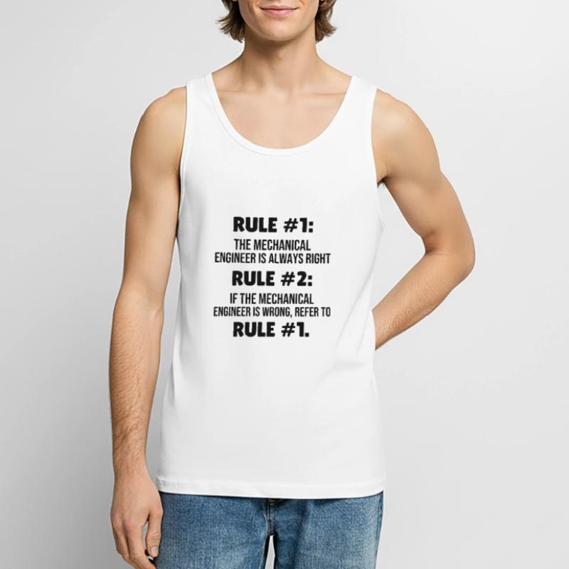 Mechanical Engineer Gift Mechanical Engineering Student Men's Premium Organic Tank Top