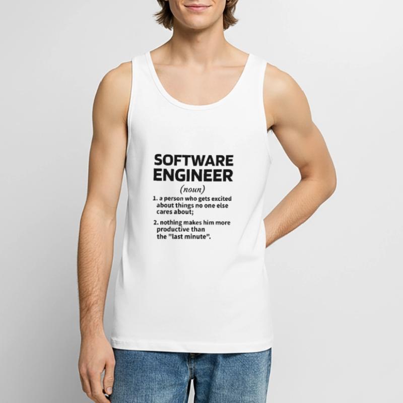 Software Engineer Software Engineer Technician Men's Premium Organic Tank Top