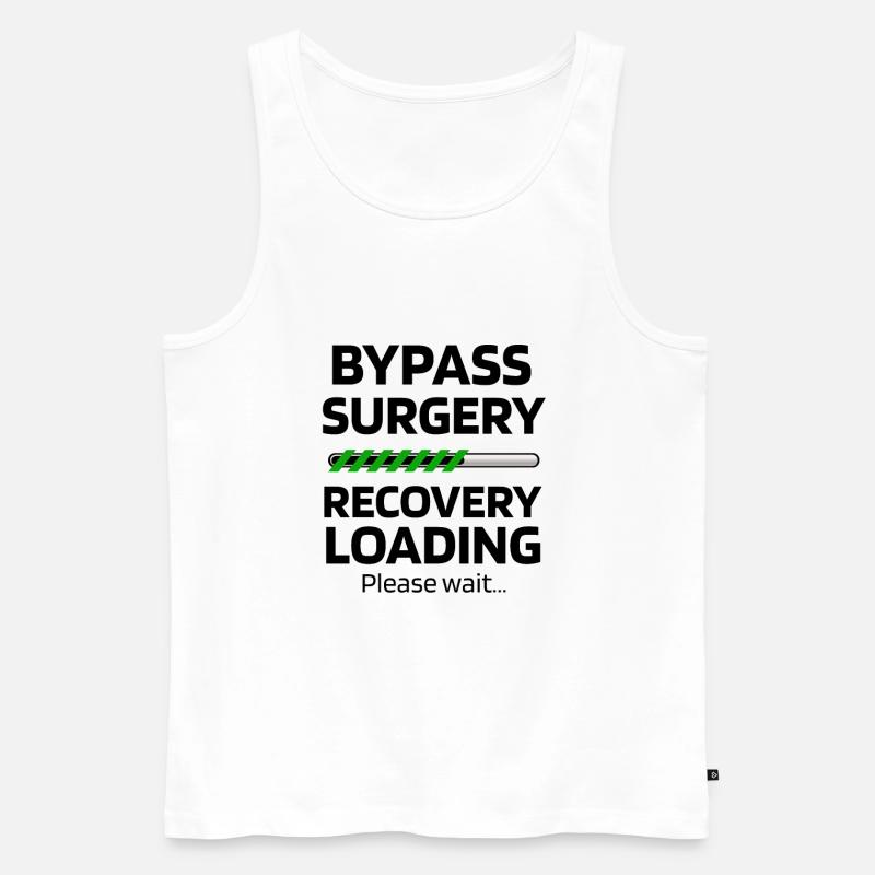 Bypass Operation Genesungsgeschenk Herz Operation - Männer Premium Bio Tank Top - Weiß