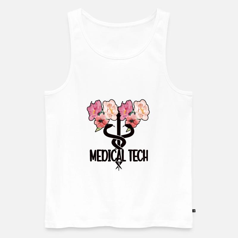 Medizinisch Technischer Assistent Medizintechniker - Männer Premium Bio Tank Top - Weiß