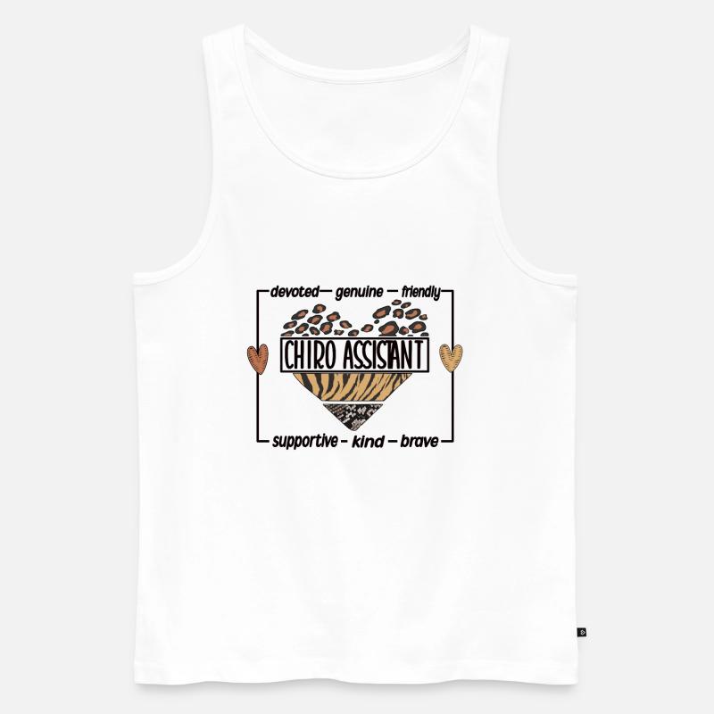 Chiropraktischer Assistent Chiropraktik Assistent - Männer Premium Bio Tank Top - Weiß