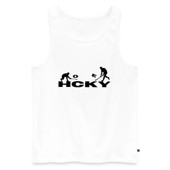hockey sur gazon de hockey sur feldhockey-fun - Débardeur bio Premium Homme - blanc - Devant - Michal (187cm)