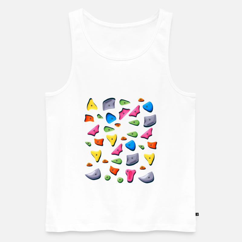 bouldern - Männer Premium Bio Tank Top - Weiß