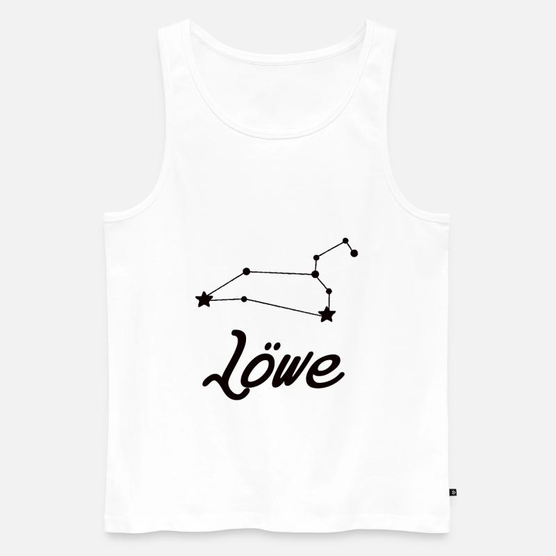Sternzeichen Löwe - Tierkreiszeichen - Männer Premium Bio Tank Top - Weiß
