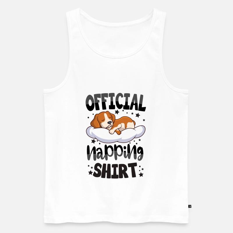 Beagle - Männer Premium Bio Tank Top - Weiß
