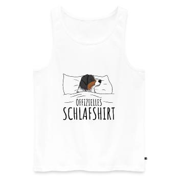 Australian Shepherd - Männer Premium Bio Tank Top - Weiß - Vorne - Michal (187cm)
