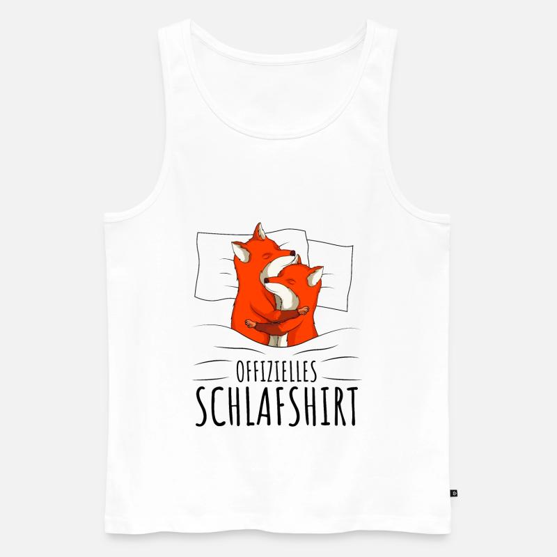 Fuchs - Männer Premium Bio Tank Top - Weiß