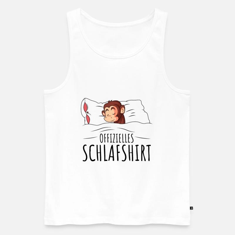 Affe - Männer Premium Bio Tank Top - Weiß