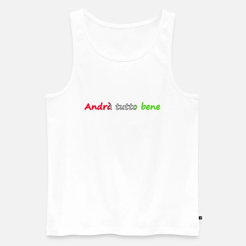 Andra Tutto Bene - Männer Premium Bio Tank Top - Weiß