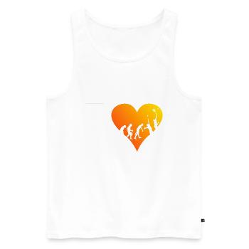 Women's Men's Paddle Court Racket Paddling - Men's Premium Organic Tank Top - white - Front - Michal (187cm)