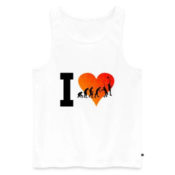 Herren Paddle Tennis Damen Paddle Paddle Court - Männer Premium Bio Tank Top - Weiß - Vorne - AI Model Male 178 light (178cm)