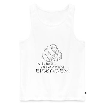eisbader winterbader eischwimmen eisbademeister - Männer Premium Bio Tank Top - Weiß - Vorne - Michal (187cm)