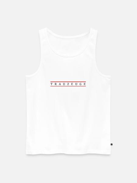 Trauzeuge - Männer Premium Bio Tank Top - Weiß
