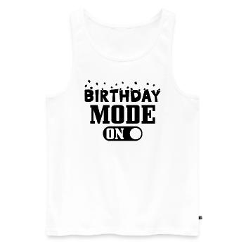 Mode Anniversaire sur Mode Anniversaire sur - Débardeur bio Premium Homme - blanc - Devant - AI Model Male 178 light (178cm)