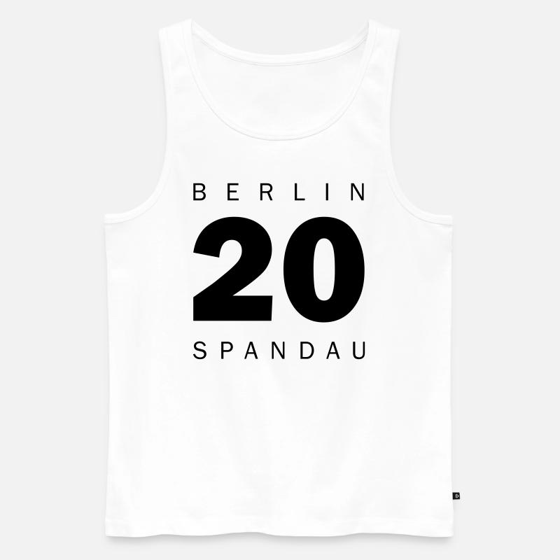 Spandau - Männer Premium Bio Tank Top - Weiß
