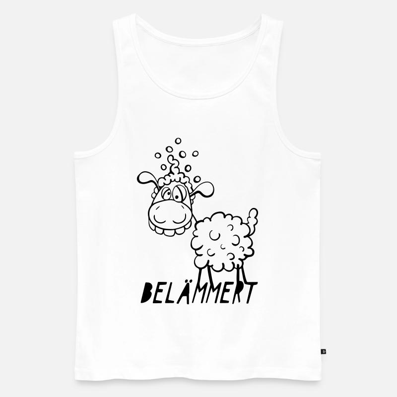 Schaf ist Belämmert - Männer Premium Bio Tank Top - Weiß