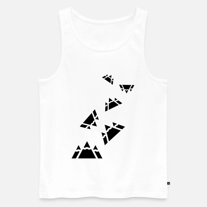 Berge - Männer Premium Bio Tank Top - Weiß