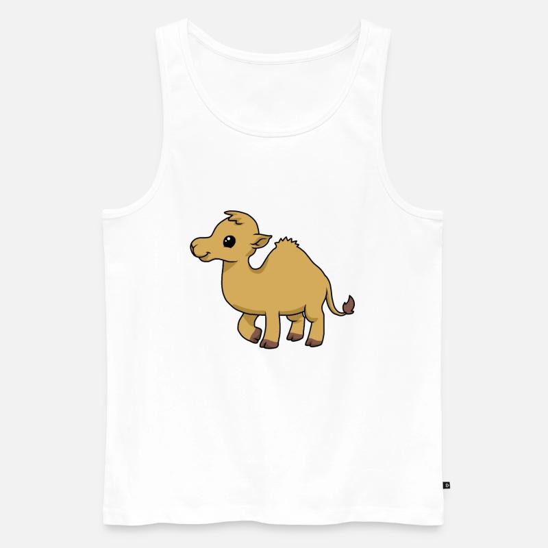 Süßes kleines Kamel - Männer Premium Bio Tank Top - Weiß