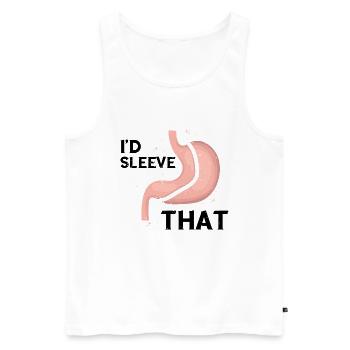 Gastric Bypass and Gastric Bypass Operation Design - Men's Premium Organic Tank Top - white - Front - Michal (187cm)