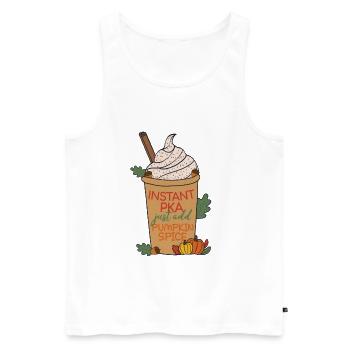 Instant PKA Pumpkin Spice | Pharmacy - Men's Premium Organic Tank Top - white - Front - Michal (187cm)