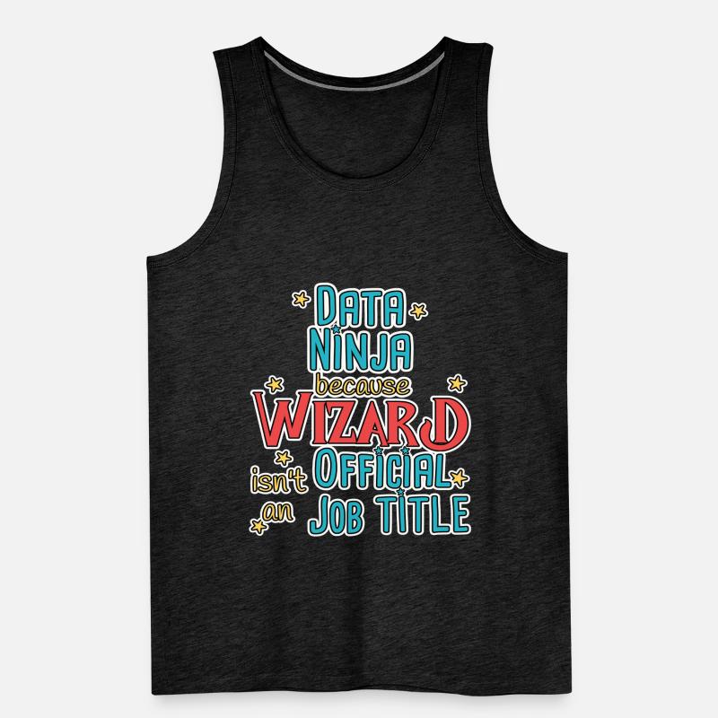 Data Ninja Wizard Männer Premium Bio Tank Top