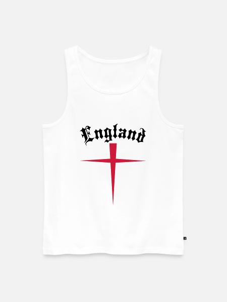 OLD ENGLAND - Männer Premium Bio Tank Top - Weiß