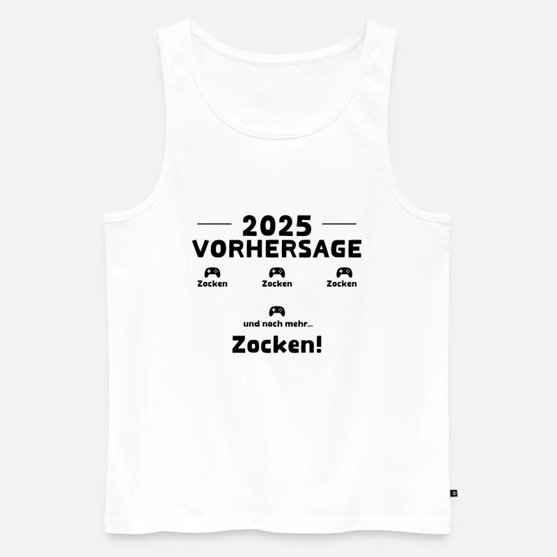2025 Vorhersage - Männer Premium Bio Tank Top - Weiß