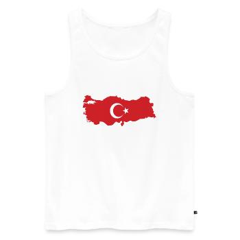 türkei turkey türkiye türke - Männer Premium Bio Tank Top - Weiß - Vorne - Michal (187cm)