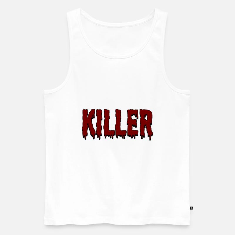 Killer - Männer Premium Bio Tank Top - Weiß