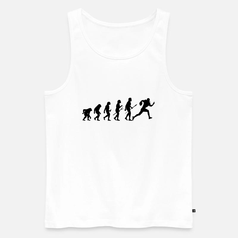 rugby evolution - Männer Premium Bio Tank Top - Weiß