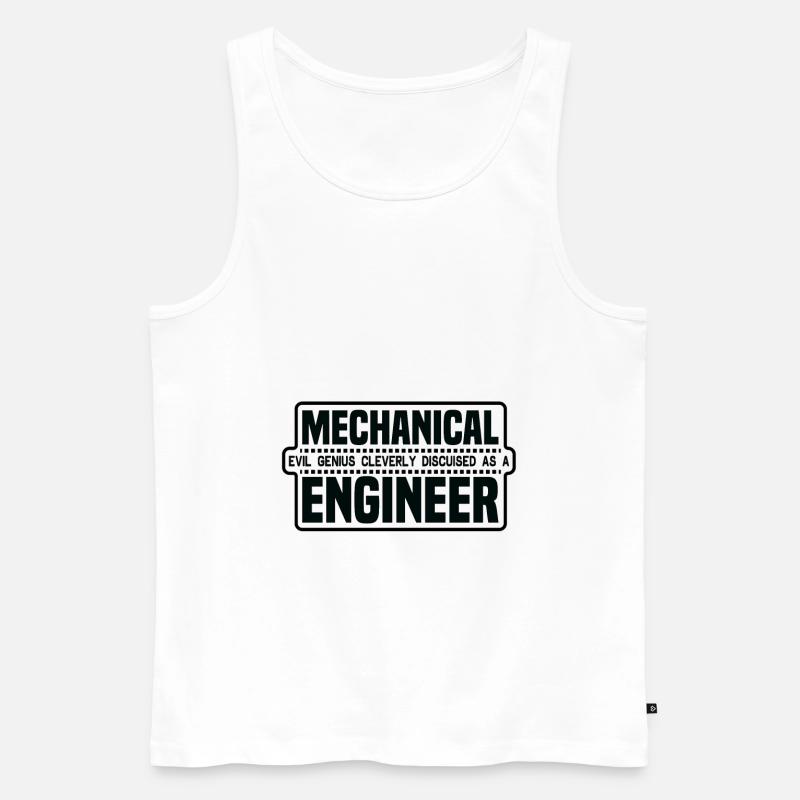 Mechanical Engineer - Männer Premium Bio Tank Top - Weiß