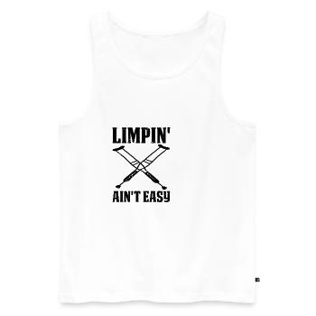 Limpin' Ain't Easy 20 - Men's Premium Organic Tank Top - white - Front - AI Model Male 178 light (178cm)