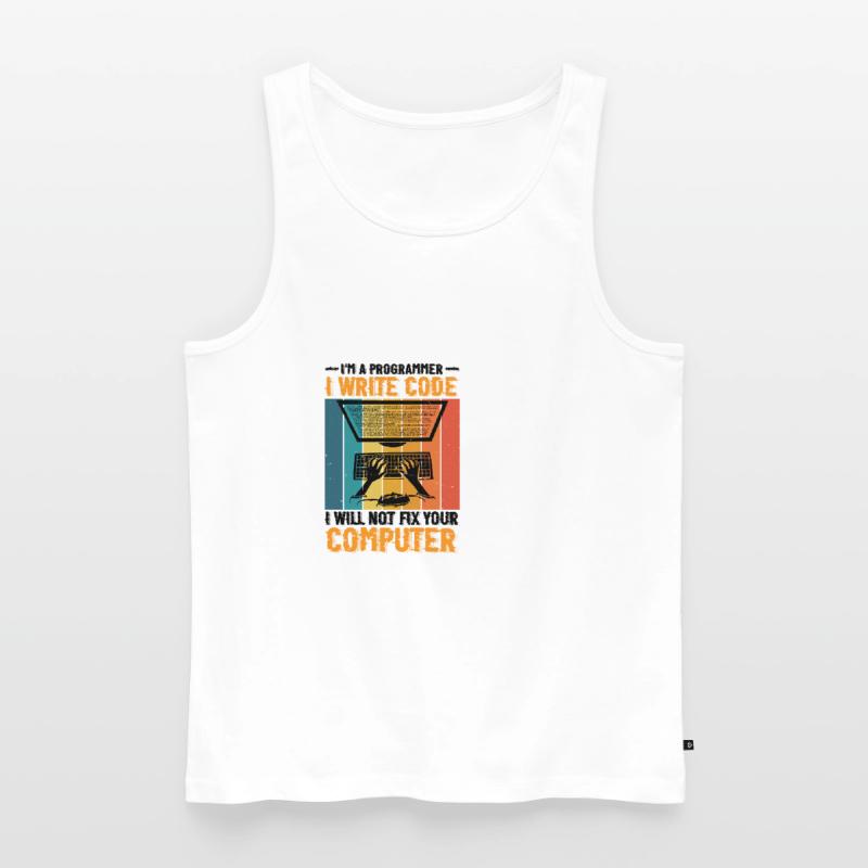 I'm A Programmer I Will Not Fix Your Computer 2 Männer Premium Bio Tank Top