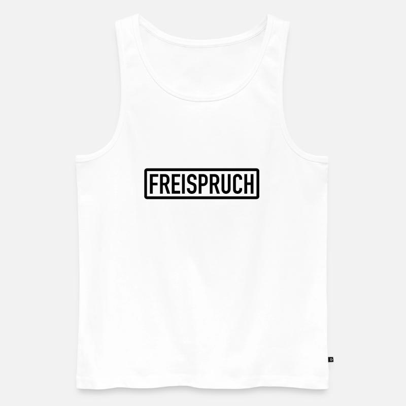 Freispruch - Unschuldig vor Gericht - Männer Premium Bio Tank Top - Weiß