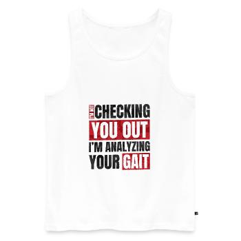 Physiotherapist Physiotherapy Profession - Men's Premium Organic Tank Top - white - Front - Michal (187cm)
