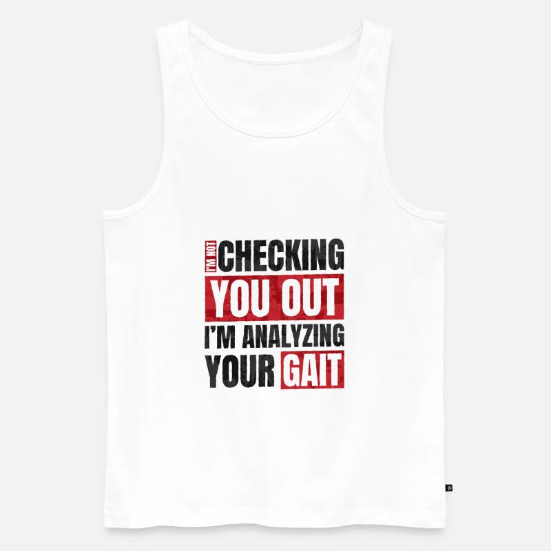 Physiotherapeut Physio Physiotherapie Beruf - Männer Premium Bio Tank Top - Weiß