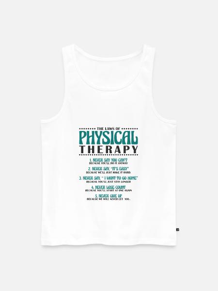Physiotherapy Physiotherapist Therapist - Men's Premium Organic Tank Top - white