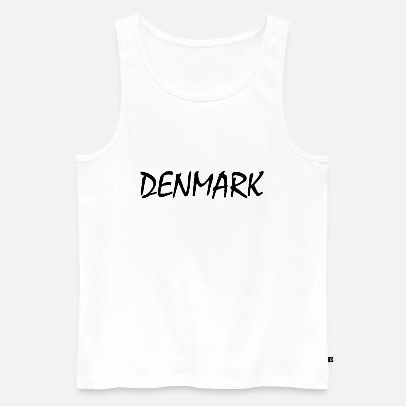 Dänemar - Männer Premium Bio Tank Top - Weiß