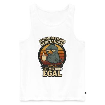 I've already understood that, I just don't care - Men's Premium Organic Tank Top - white - Front - Michal (187cm)