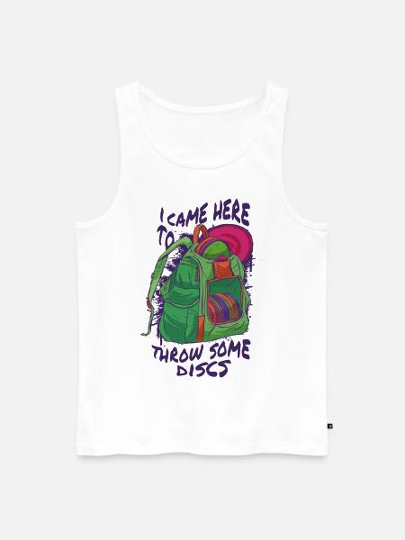 Frisbee Disc Golf Frisbeespieler Geschenkidee - Männer Premium Bio Tank Top - Weiß