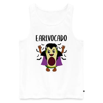 Avocado Vampire Funny Vegetable Fruit Gift - Men's Premium Organic Tank Top - white - Front - Michal (187cm)