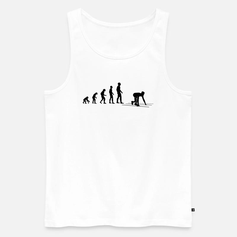 Sprint Evolution Runner Gift - Men's Premium Organic Tank Top - white